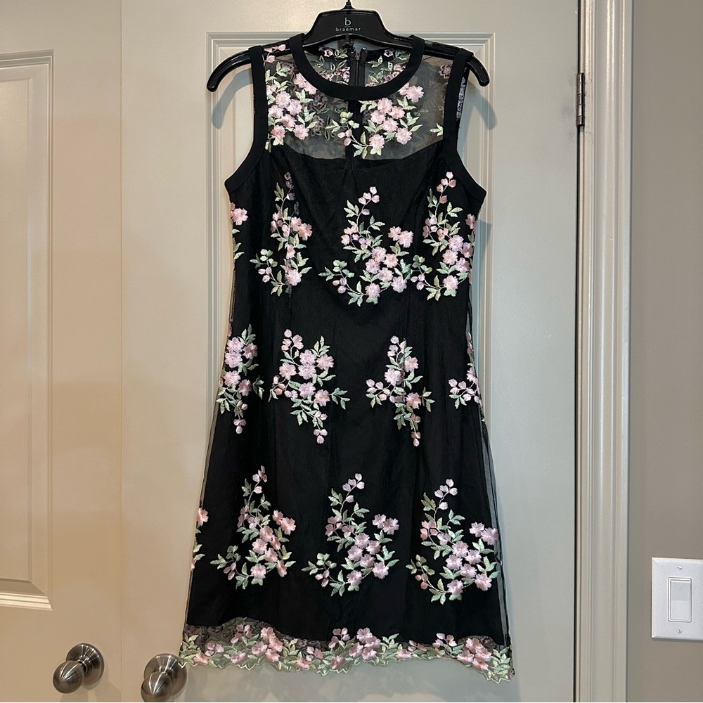 Floral embroidered dress
